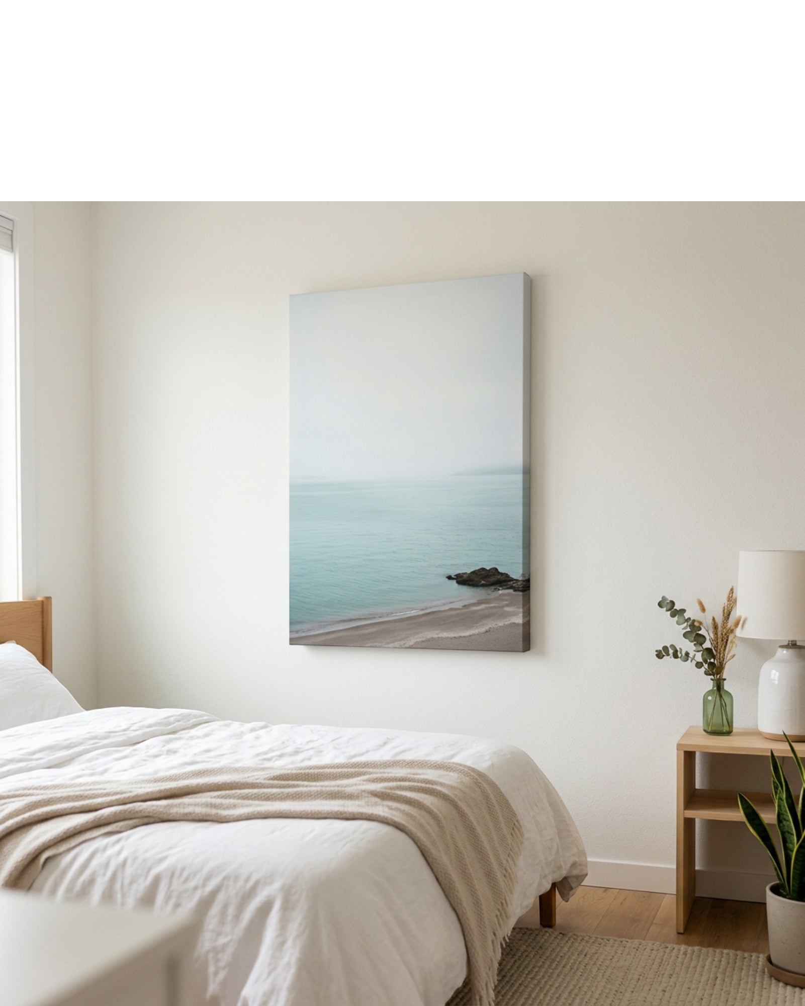 Modm Quiet Shoreline Gallery-Wrapped Canvas Print 60 x 90 cm - Lifestyle view